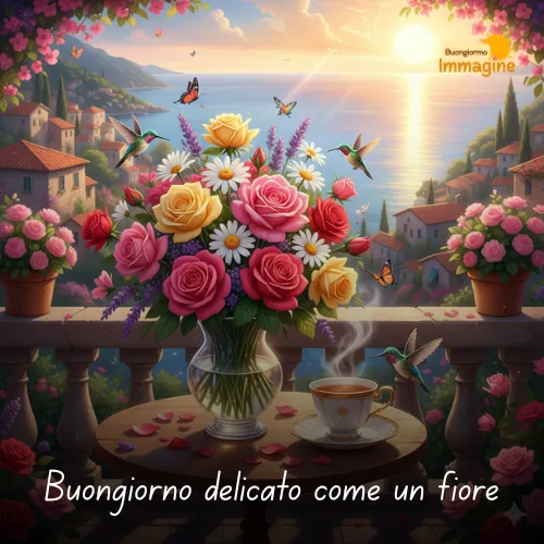 Immagini Buongiorno Gratis per Iniziare la Giornata con un Sorriso 43 Buongiorno delicato come un fiore