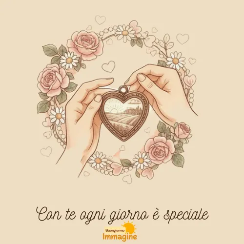 Immagini Buongiorno Gratis per Iniziare la Giornata con un Sorriso 35 Con te ogni giorno è speciale