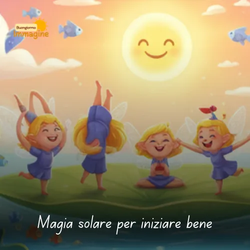 Immagini Buongiorno Gratis per Iniziare la Giornata con un Sorriso 179 Magia solare per iniziare bene