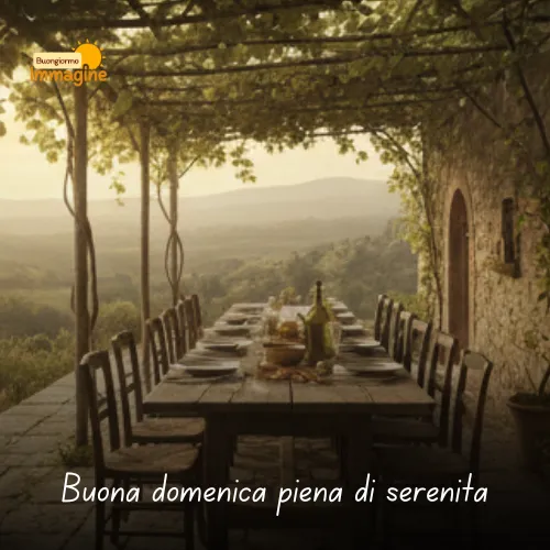 Buona domenica piena di serenita
