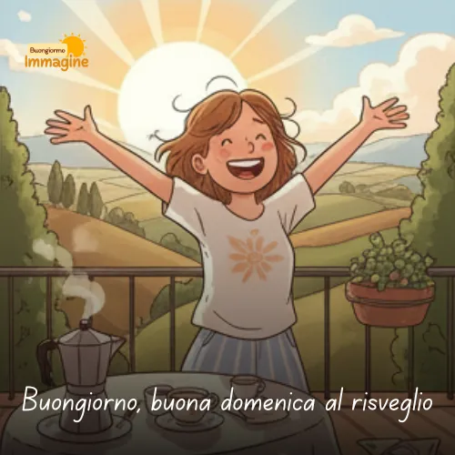 Buongiorno buona domenica al risveglio