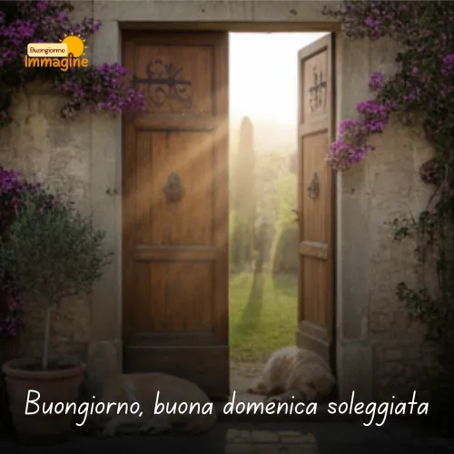 Buongiorno, buona domenica soleggiata
