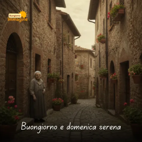 Buongiorno e domenica serena