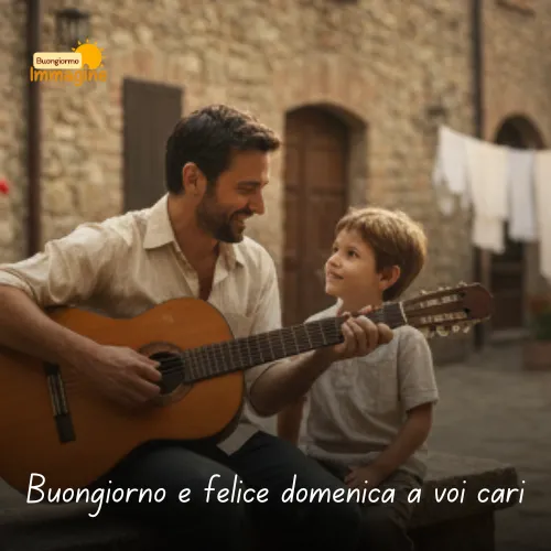 Buongiorno e felice domenica a voi cari