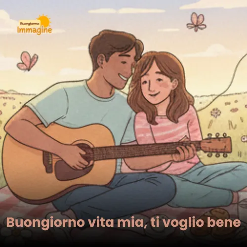 Immagini Buongiorno Gratis per Iniziare la Giornata con un Sorriso 17 Buongiorno vita mia, ti voglio bene