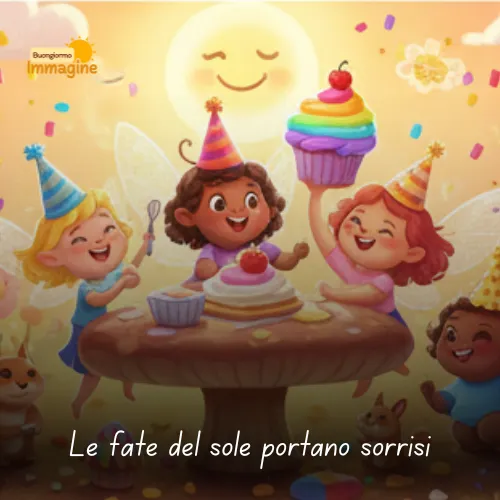 Immagini Buongiorno Gratis per Iniziare la Giornata con un Sorriso 177 Le fate del sole portano sorrisi