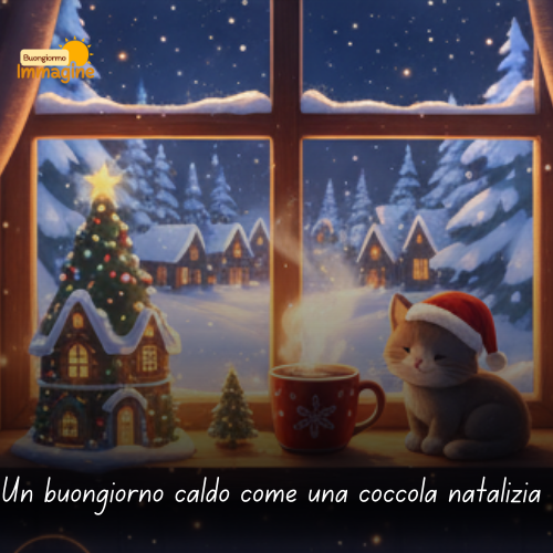 Immagini Buongiorno Gratis per Iniziare la Giornata con un Sorriso 131 Un buongiorno caldo come una coccola natalizia