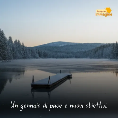 Immagini Buongiorno Gratis per Iniziare la Giornata con un Sorriso 157 Un gennaio di pace e nuovi obiettivi