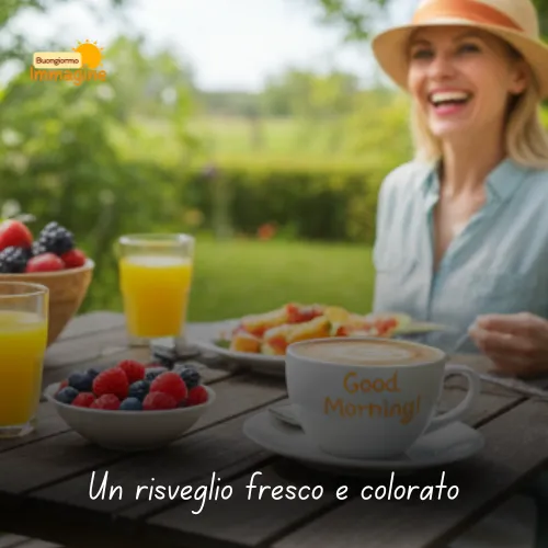 Immagini Buongiorno Gratis per Iniziare la Giornata con un Sorriso 187 Un risveglio fresco e colorato