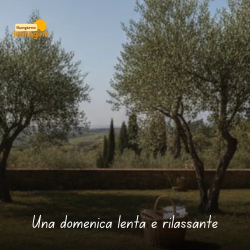 Una domenica lenta e rilassante