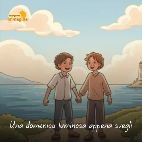 Una domenica luminosa appena svegli