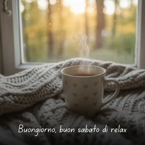 Buongiorno Buon Sabato e Buon Fine Settimana Immagini da Condividere 44 Buongiorno, buon sabato di relax