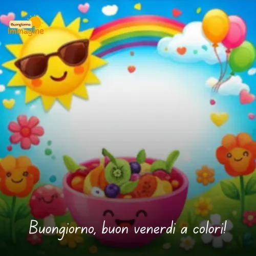 Buongiorno Buon Venerdì Immagini Nuove da Condividere con Gioia 48 Buongiorno, buon venerdì a colori!