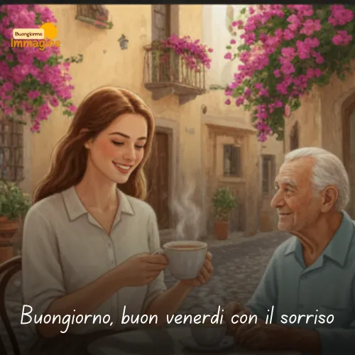 Buongiorno Buon Venerdì Immagini Nuove da Condividere con Gioia 12 Buongiorno, buon venerdì con il sorriso