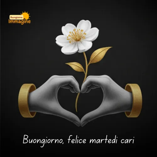 Buongiorno Buon Martedì: Immagini da Condividere con il Sorriso 34 Buongiorno, felice martedì cari