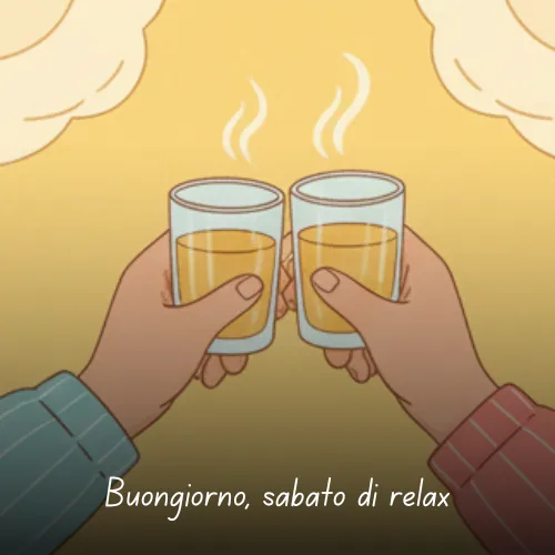 Buongiorno Buon Sabato e Buon Fine Settimana Immagini da Condividere 34 Buongiorno, sabato di relax