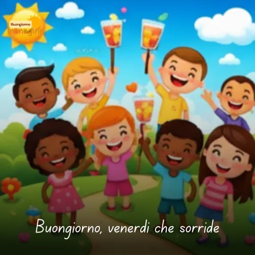 Buongiorno Buon Venerdì Immagini Nuove da Condividere con Gioia 46 Buongiorno, venerdì che sorride