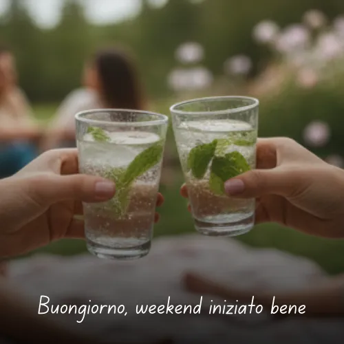 Buongiorno Buon Sabato e Buon Fine Settimana Immagini da Condividere 41 Buongiorno, weekend iniziato bene