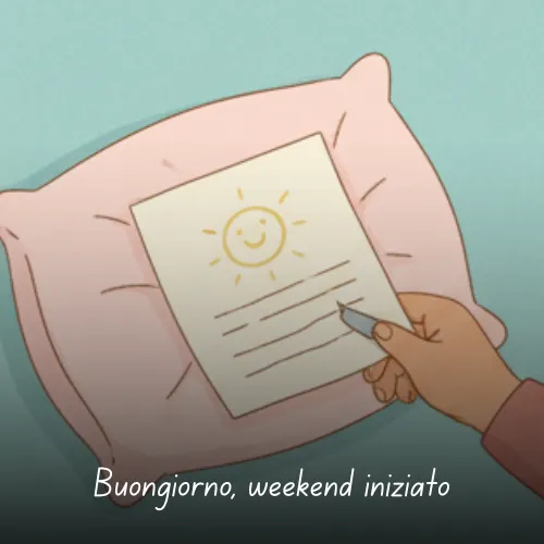 Buongiorno Buon Sabato e Buon Fine Settimana Immagini da Condividere 31 Buongiorno, weekend iniziato