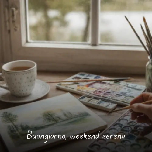 Buongiorno Buon Sabato e Buon Fine Settimana Immagini da Condividere 40 Buongiorno, weekend sereno