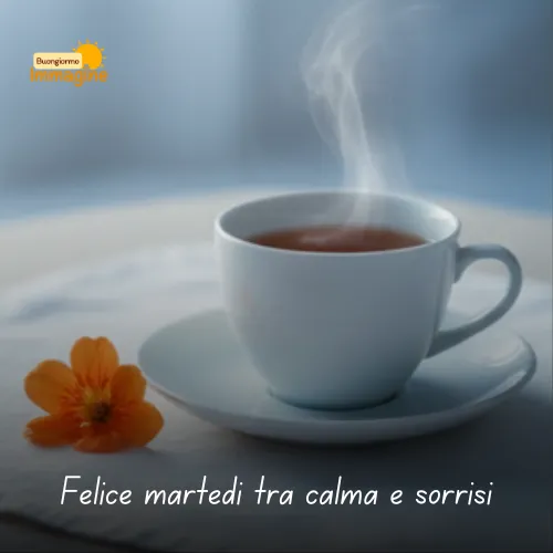 Buongiorno Buon Martedì: Immagini da Condividere con il Sorriso 28 Felice martedì tra calma e sorrisi
