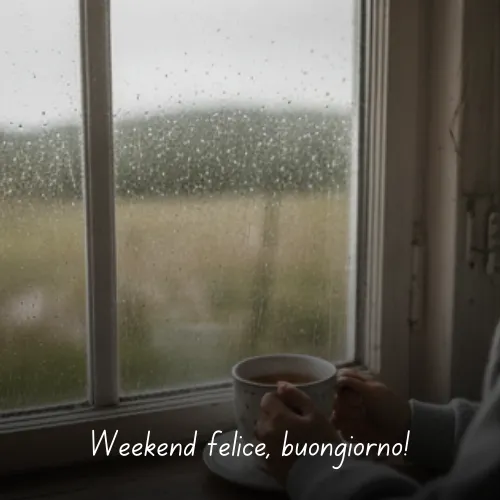Buongiorno Buon Sabato e Buon Fine Settimana Immagini da Condividere 39 Weekend felice, buongiorno!