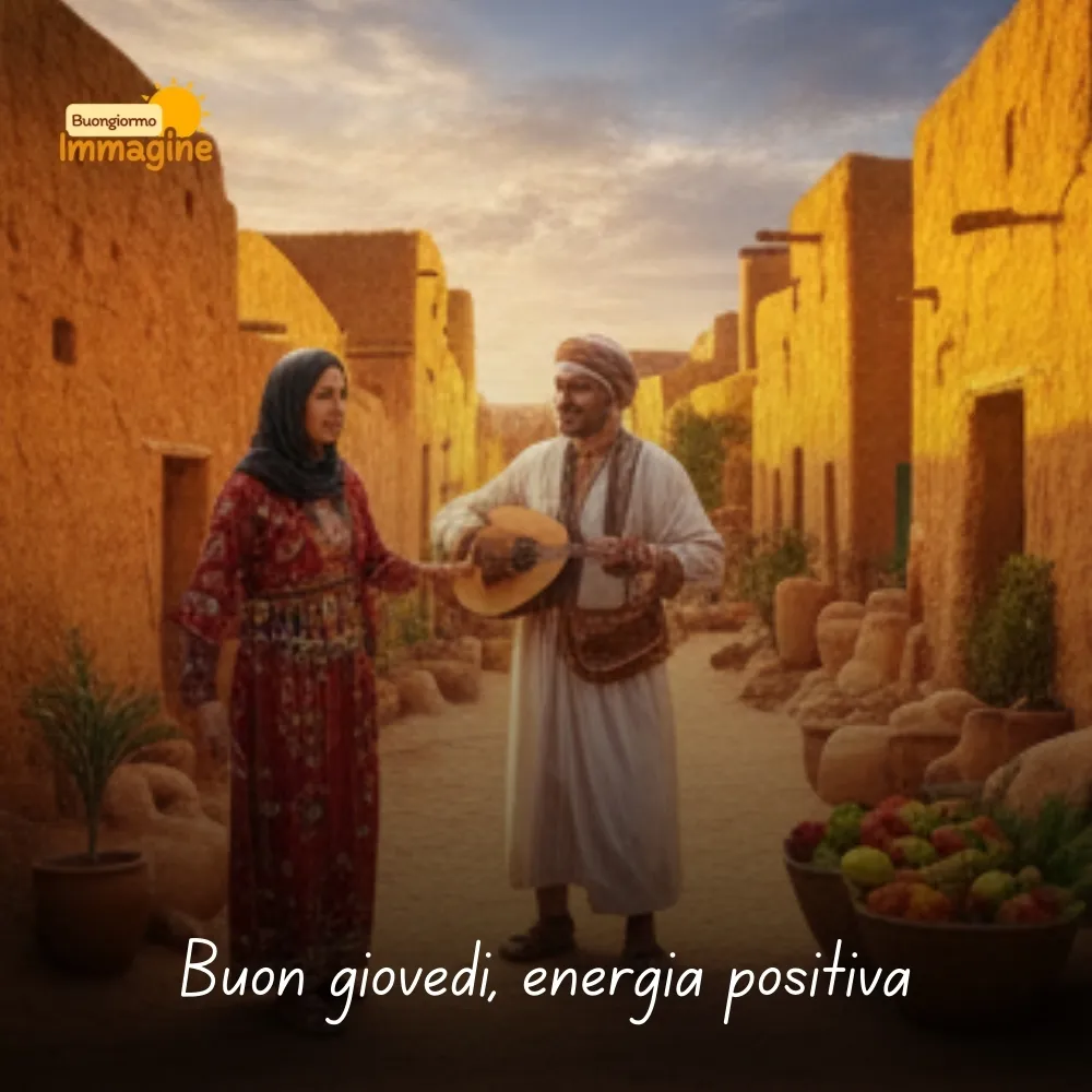 Buon gioved&igrave;, energia positiva