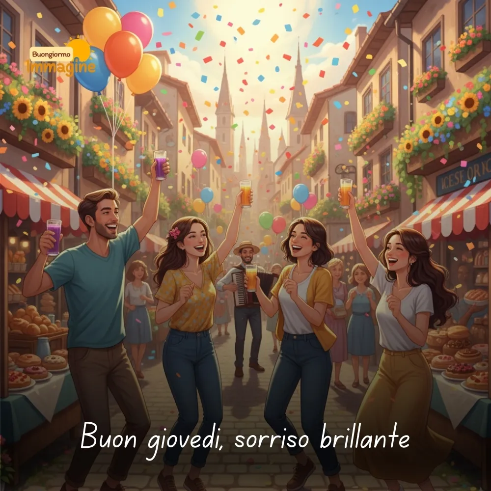 Buon gioved&igrave;, sorriso brillante