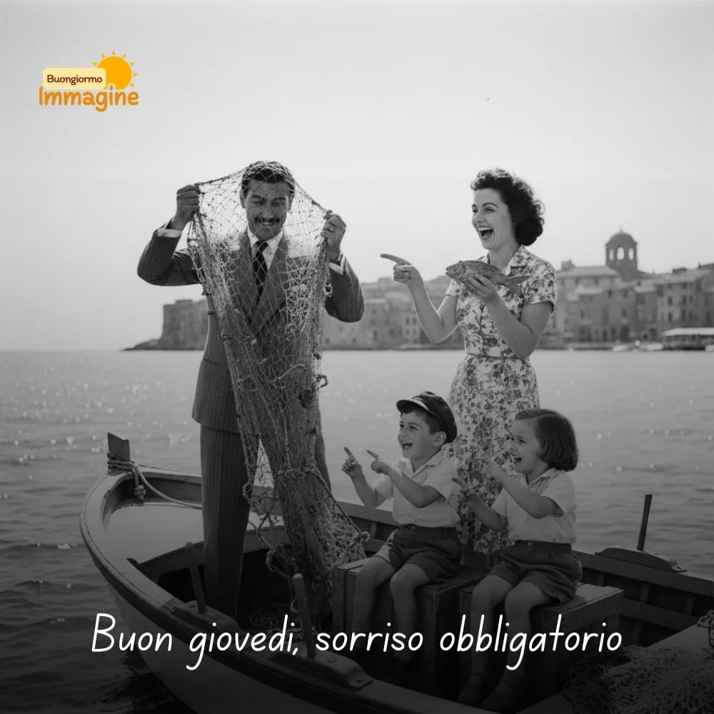 Buon gioved&igrave;, sorriso obbligatorio