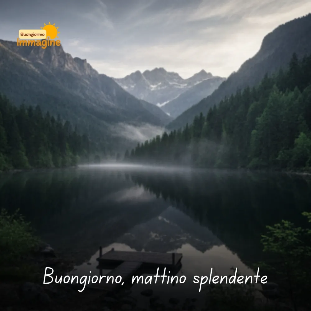 Buongiorno, mattino splendente