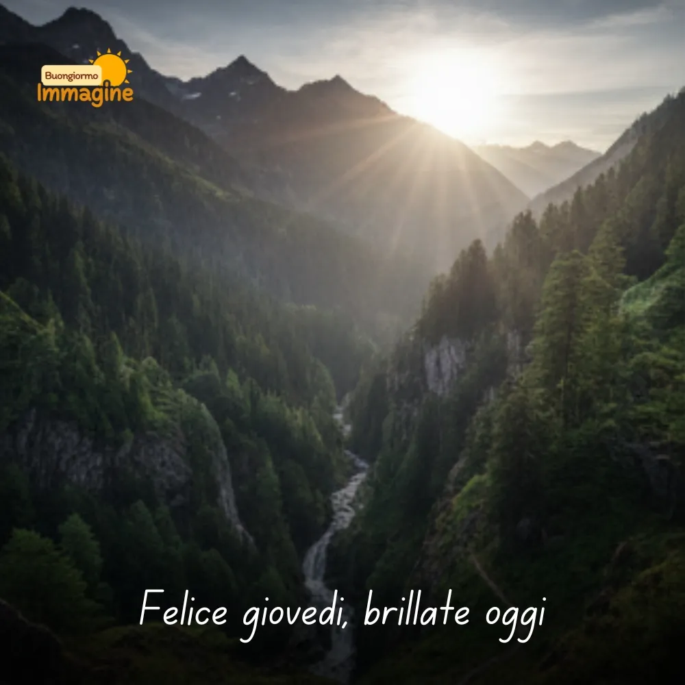 Felice gioved&igrave;, brillate oggi