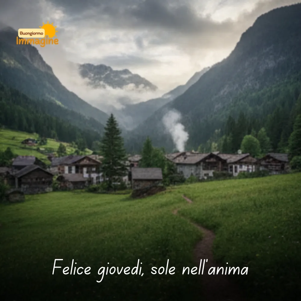 Felice gioved&igrave;, sole nell&rsquo;anima