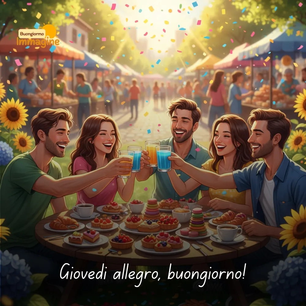 Gioved&igrave; allegro, buongiorno!