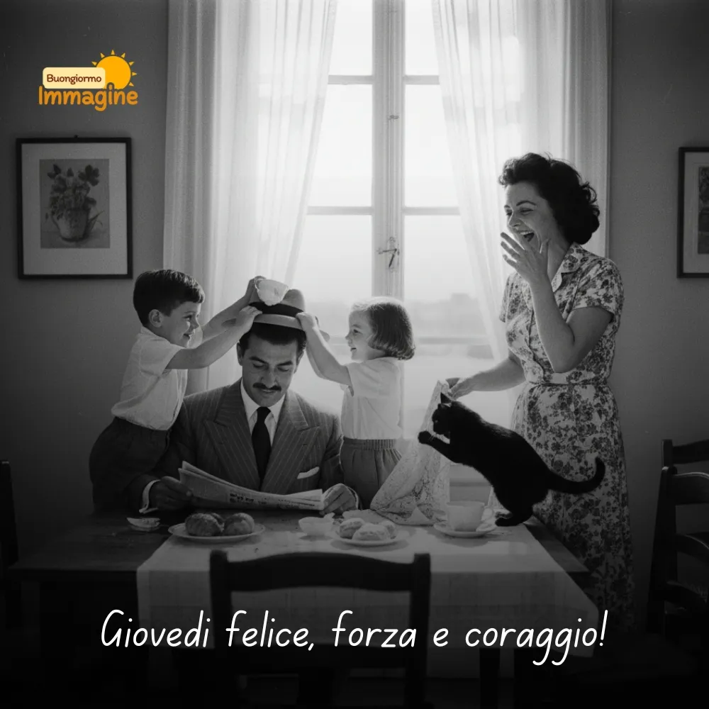 Gioved&igrave; felice, forza e coraggio!