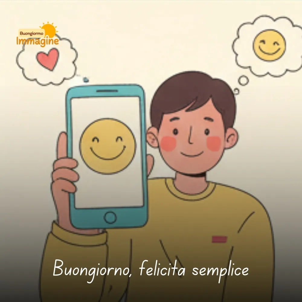 Buongiorno, felicit&agrave; semplice