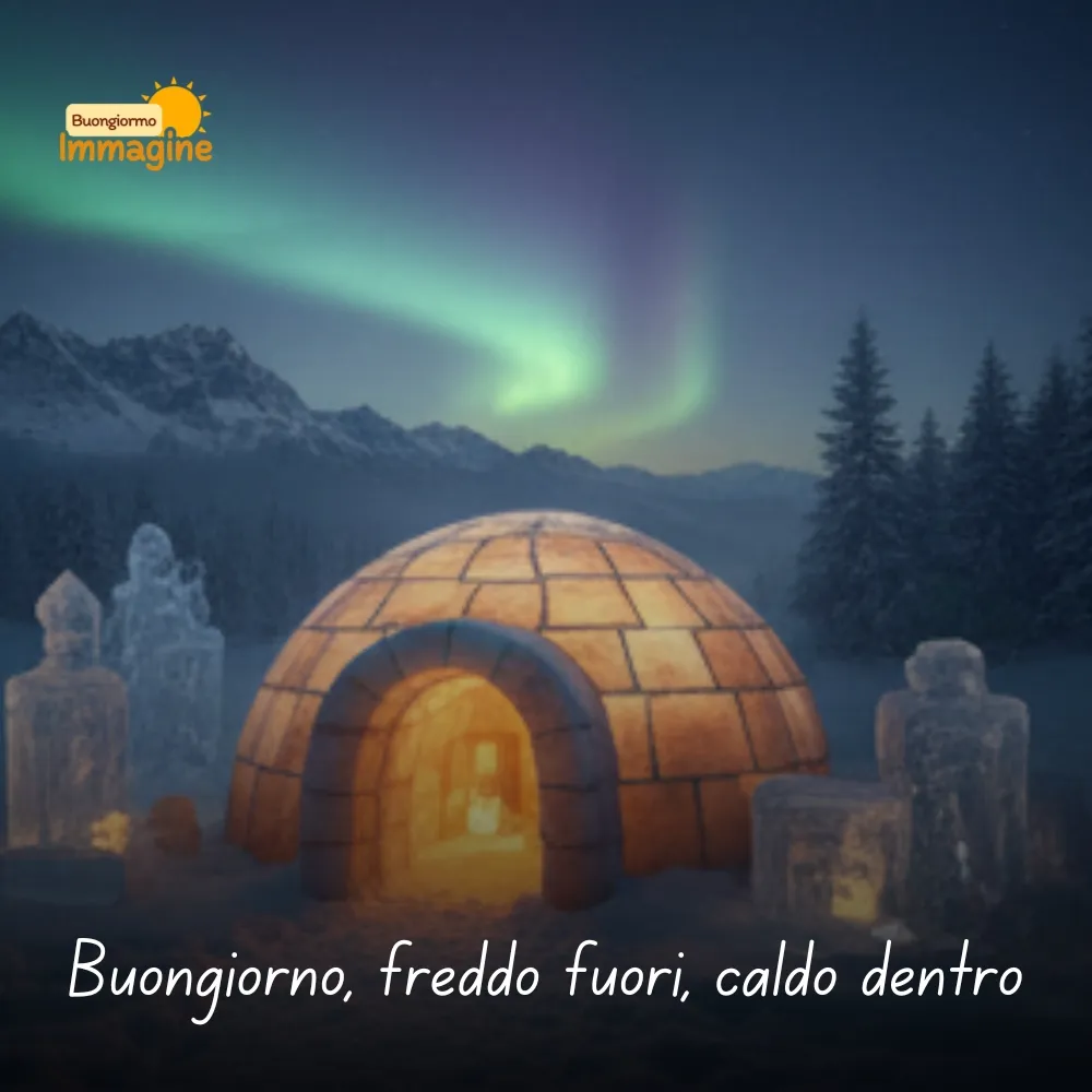 Buongiorno, freddo fuori, caldo dentro