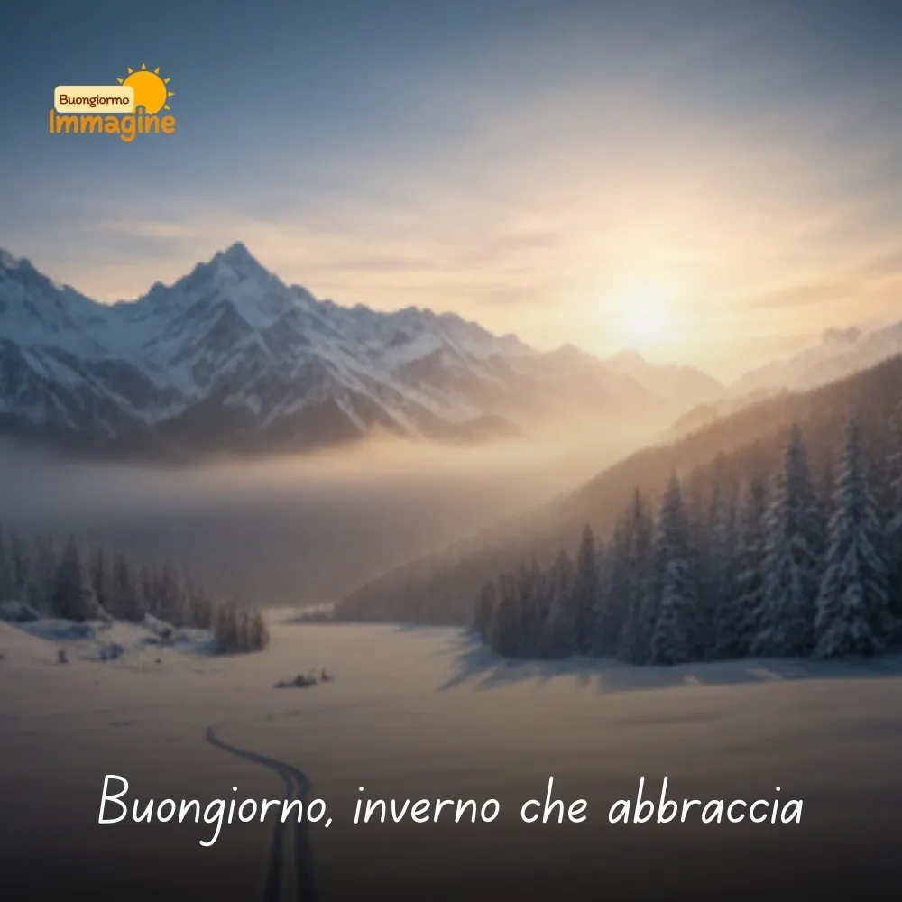 Buongiorno, inverno che abbraccia