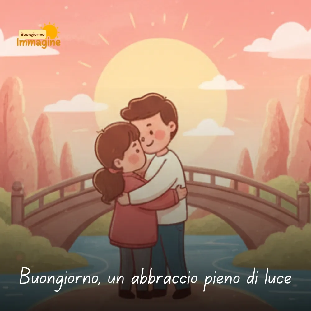 Buongiorno, un abbraccio pieno di luce