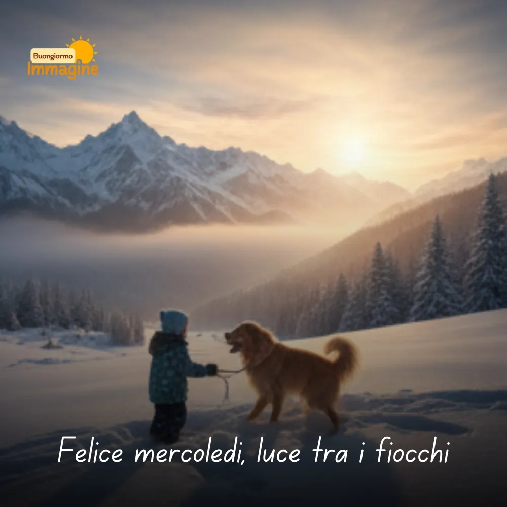 Felice mercoled&igrave;, luce tra i fiocchi
