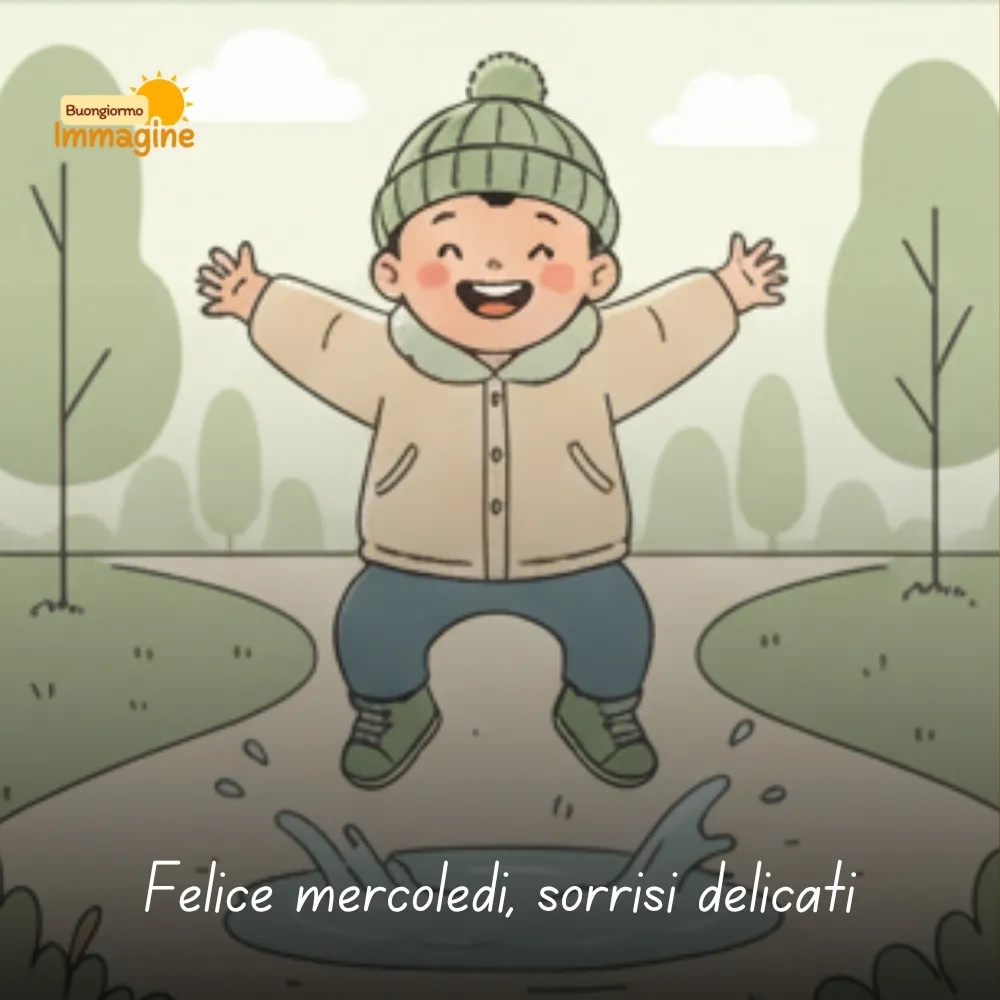 Felice mercoled&igrave;, sorrisi delicati